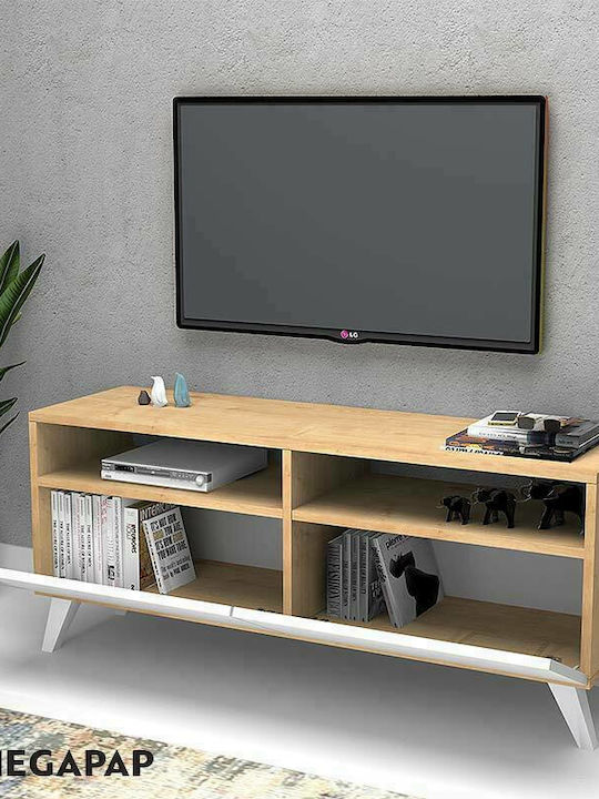 TV Stand Encoy Sonoma - White L120xD35xH50cm