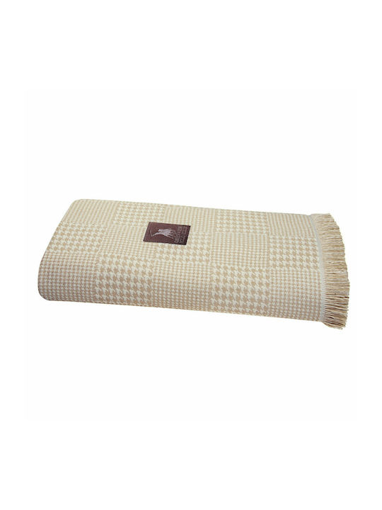 Greenwich Polo Club Throws & Couch Blankets Three-Seater Sofa Throw 180x300cm Beige