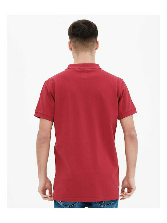 Basehit Men's Short Sleeve Blouse Polo Red