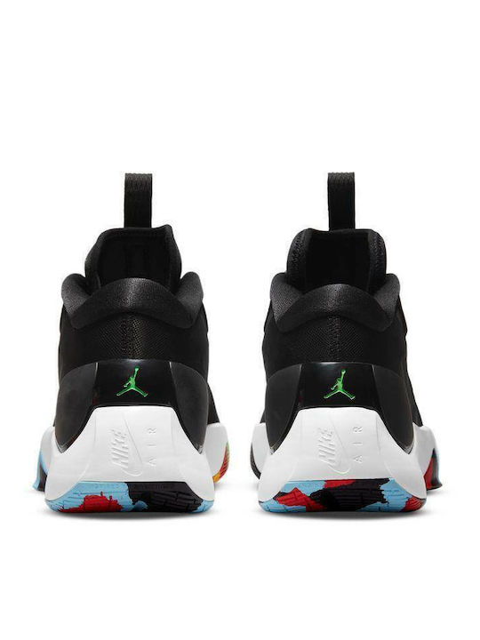 Zoom Separate High Basketball Shoes Black / White / Multicolor