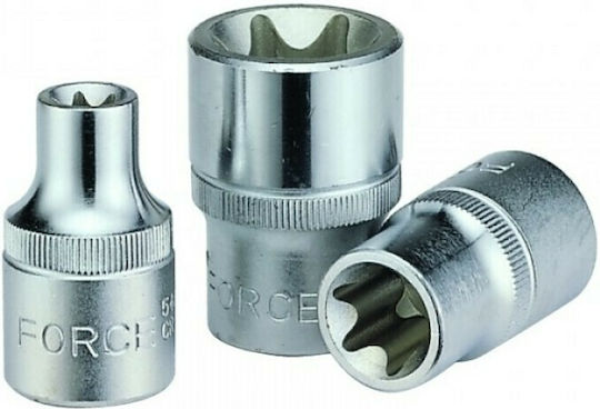 Force Καρυδάκι Torx με Καρέ Υποδοχής 1/4" Μέγεθος E8