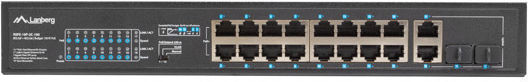 Lanberg RSFE-16P-2C-150 Unmanaged L2 PoE+ Switch με 16 Θύρες Gigabit (1Gbps) Ethernet και 2 SFP Θύρες