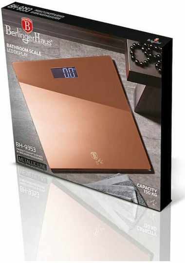 Berlinger Haus Metallic Line Digitale Badezimmerwaage 150kg Rose Gold