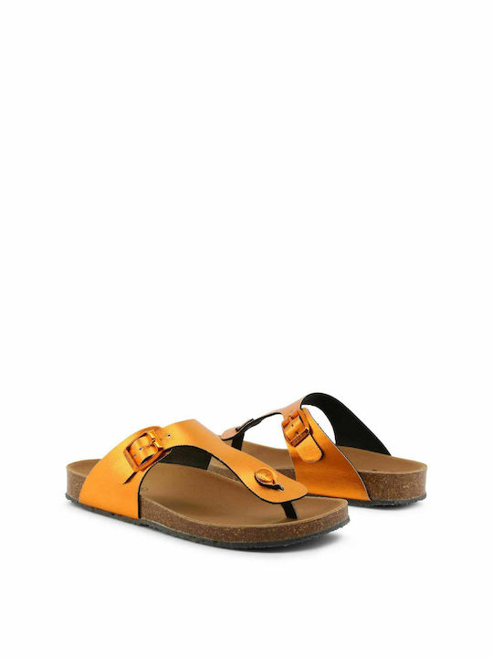 Scholl Greeny Women's Flat Sandals In Orange Colour