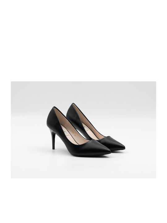 POINTED HIPS WITH THIN HEEL, CODE: L500-BLACK