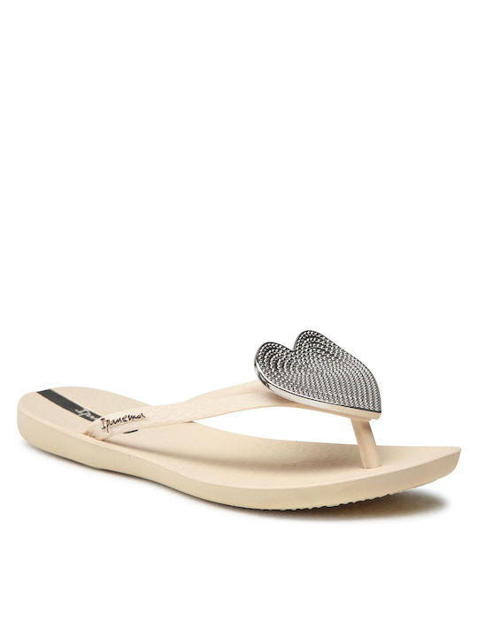 Ipanema Maxi Fashion II Women's Flip Flops Beige / Silver