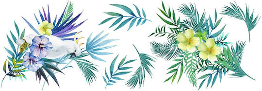 Decorative Sticker Wall Tropical Forest Vinyl 1pcs 35x100cm Ango