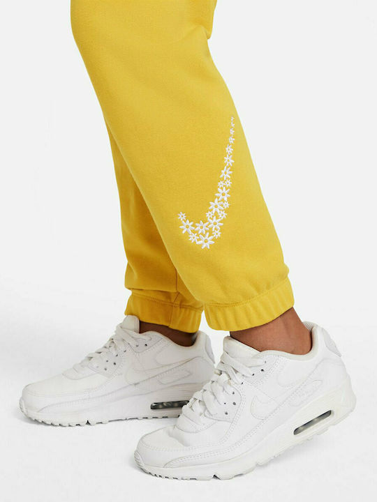 Pantaloni de Trening pentru Copii Galbeni Sportswear