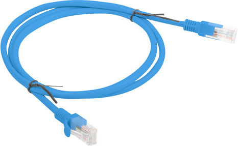 Lanberg U/UTP Cat.6 Ethernet Network Cable 1m Blue 1pcs