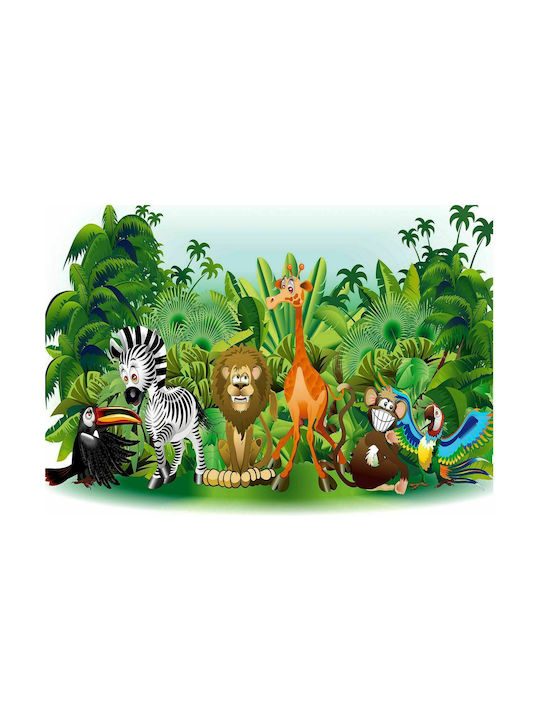 Polihome Peel & Stick Kids Wallpaper Jungle Animals L294xH210cm