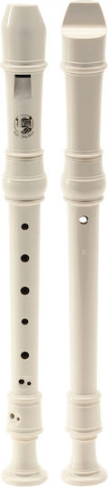 Cascha Soprano Πλαστική Φλογέρα EH-3909 Μπαρόκ Λευκή