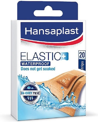 Hansaplast Αδιάβροχα Αυτοκόλλητα Επιθέματα Elastic+ 20τμχ