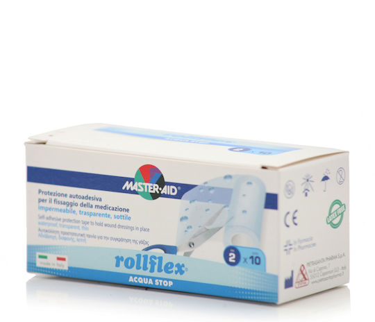 Master Aid Rollflex Acqua Stop Αυτοκόλλητα Ράμματα 1000x2cm 1τμχ