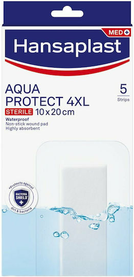 Hansaplast Aqua Protect Waterproof & Sterilized Plasters 4XL 20x10cm 5pcs