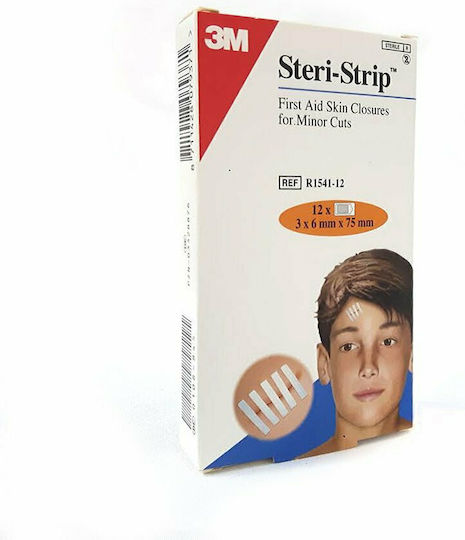 3M Адхезивни пластири Steri-Strip 75x6мм 12бр