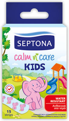 Septona Wasserdicht Selbstklebende Bandagen Calm n' Care Kids Kinder 15Stück