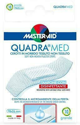 Master Aid Адхезивни пластири Quadra Med 78x20мм 10бр