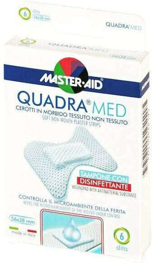 Master Aid Quadra Med Plasters 56x38mm 6pcs