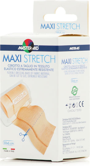 Master Aid Maxi Stretch Αυτοκόλλητη Γάζα 50x6cm 1τμχ
