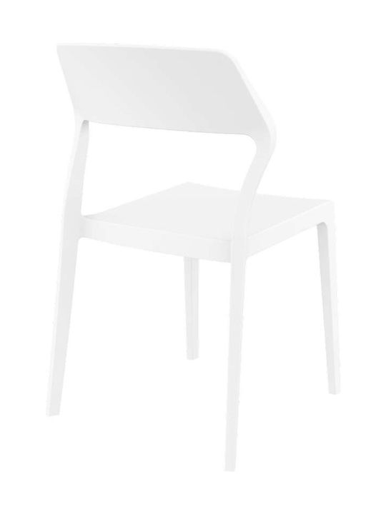 Καρέκλα Εξωτερικού Χώρου Πολυπροπυλενίου Snow White 53x56x83εκ.
