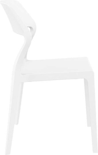 Градински Стол От Полипропилен Snow White 53x56x83см