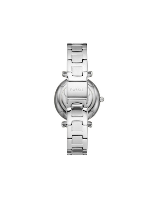 Fossil Carlie Uhr mit Silber Metallarmband