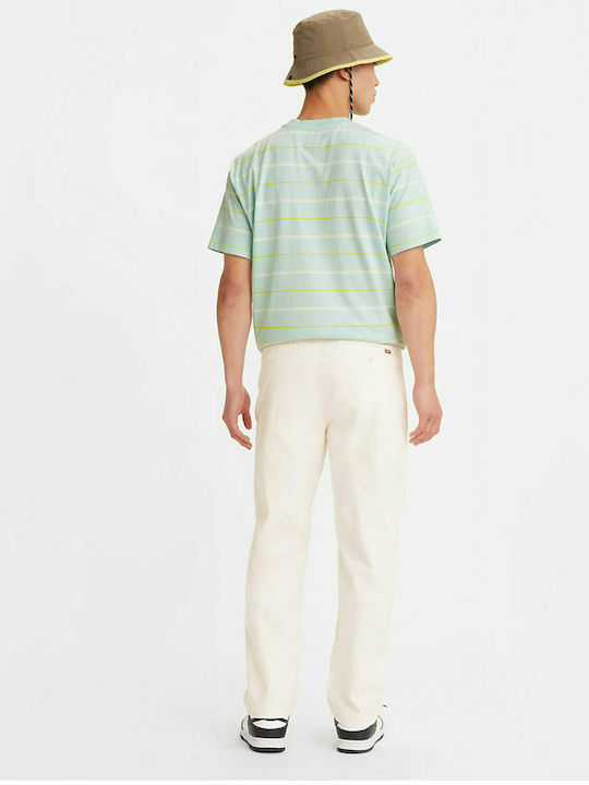 Levi's Ανδρικό Παντελόνι Chino Ελαστικό σε Tapered Γραμμή Λευκό