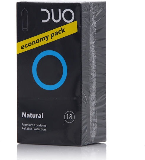Duo Προφυλακτικά Natural 18τμχ 56mm Natural