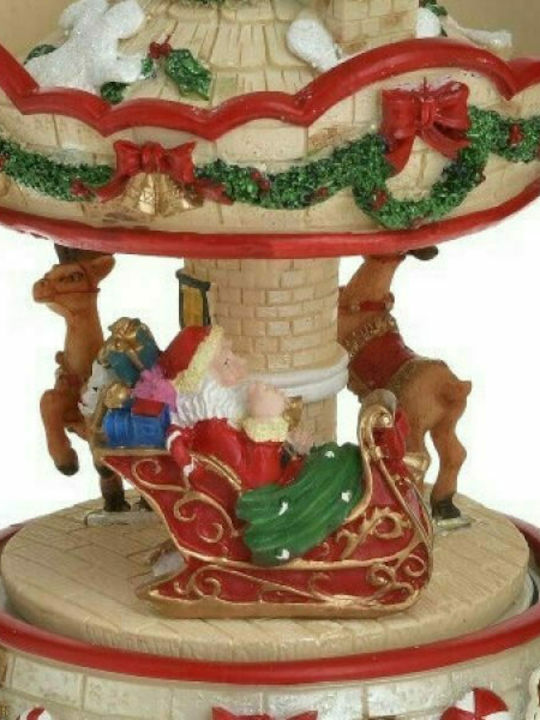 Inart Christma Decorative Decorative Scenery with Music and Drive 16x11x11cm