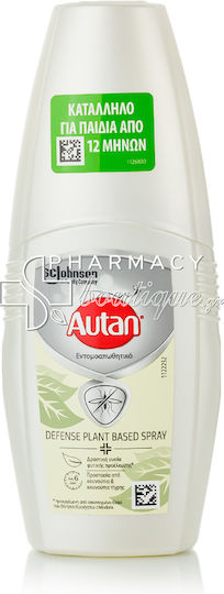 Autan Defense Plant Based Εντομοαπωθητική Λοσιόν σε Spray Κατάλληλη για Παιδιά 100ml