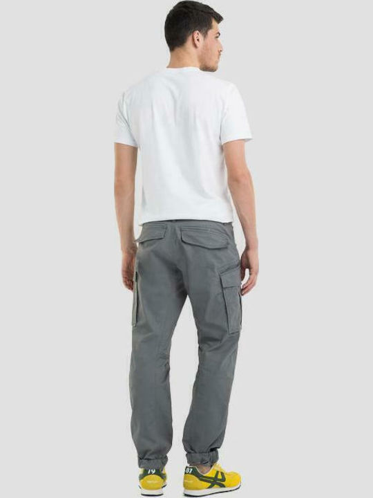 Trousers Cargo Elastic in Regular Fit Gray