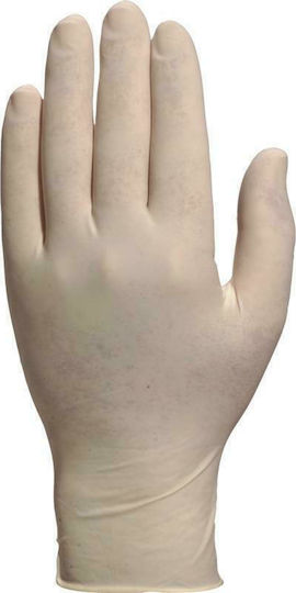 Meditrast Slightly Latex Examination Gloves Powdered White 100pcs