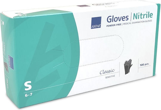 Abena Classic Nitrile Examination Gloves Powder Free Blue 100pcs