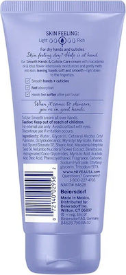 Nivea Smooth Care Feuchtigkeitsspendende Handcreme und Nägel Macadamiaöl & Lotusblüte 75ml