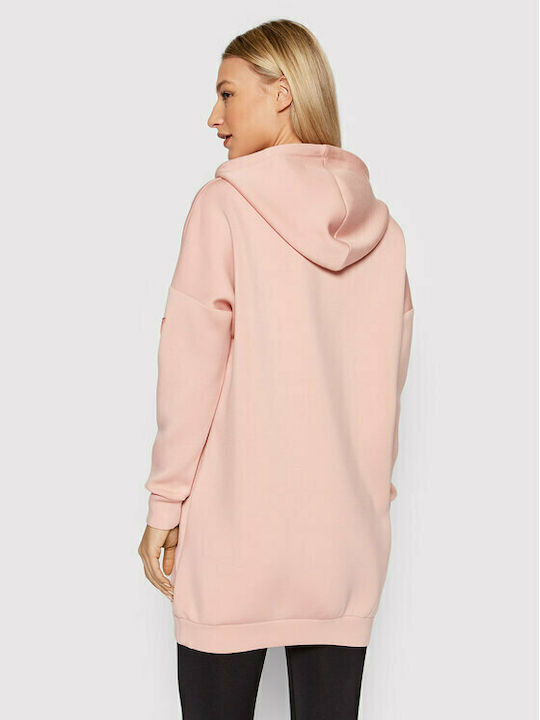 Guess Mini Athletic Dress Long Sleeve with Hood Dusty Pink