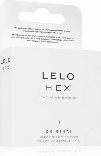 Lelo Lelo Kondome HEX Original 3er Pack 54mm Natürlich
