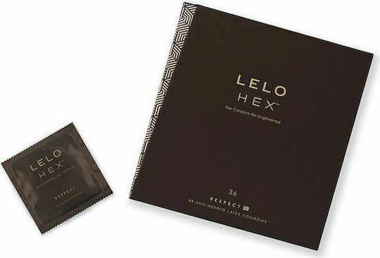 Lelo Προφυλακτικά Hex Respect XL 36τμχ 54mm Natural