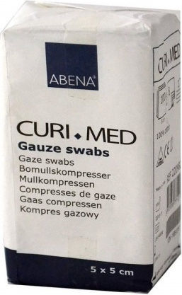 Asepta Non-Sterile Gauze Pads 5x5cm 8ply 100pcs