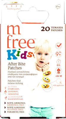M Free Kids After Bite Patches Αυτοκόλλητο για Μετά το Τσίμπημα Κατάλληλα για Παιδιά 20τμχ