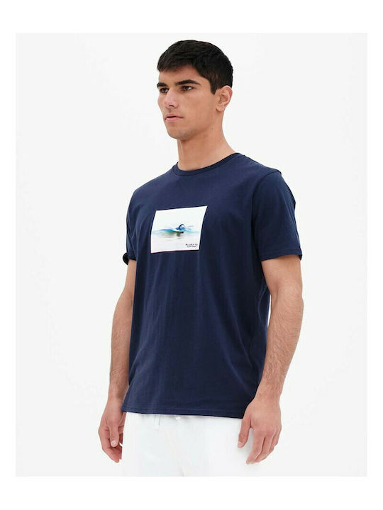 T-shirt Navy Μπλε