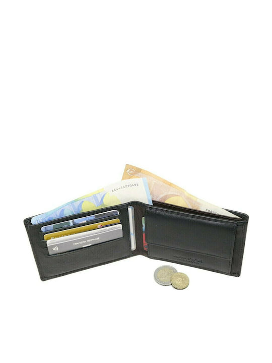 Δερμάτινο Ανδρικό Πορτοφόλι με RFID Μαύρο