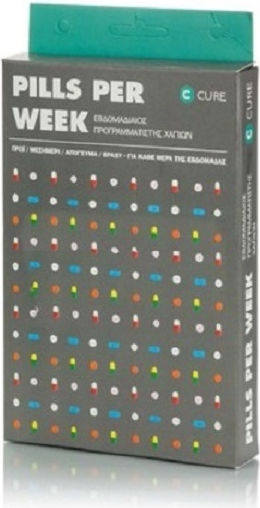Matsuda Cure Weekly Pill Case with 28 Compartments in White color