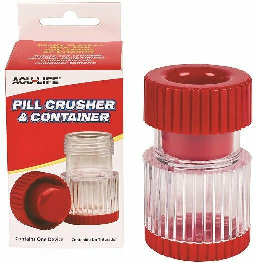 Acu-Life Pillenmühle in Rot Farbe PC12