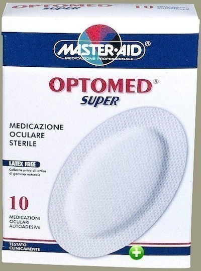 Master Aid Optomed Super Eye Patches for Kids in White Colour 96x66mm 10 Pieces