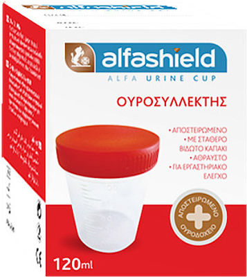 Alfashield Alpha Urine Cup Αποστειρωμένο Κύπελλο Ούρων 120ml