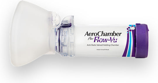 Trudell Aerochamber Plus Flow Vu Spacer Device with Mask & Mouthpiece