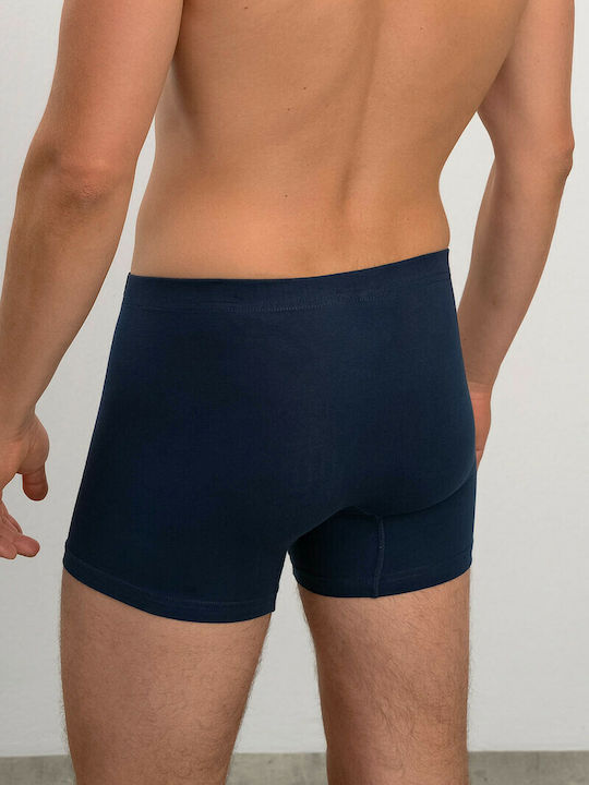 Ανδρικά Μποξεράκια Μπλε με Σχέδια 2Pack