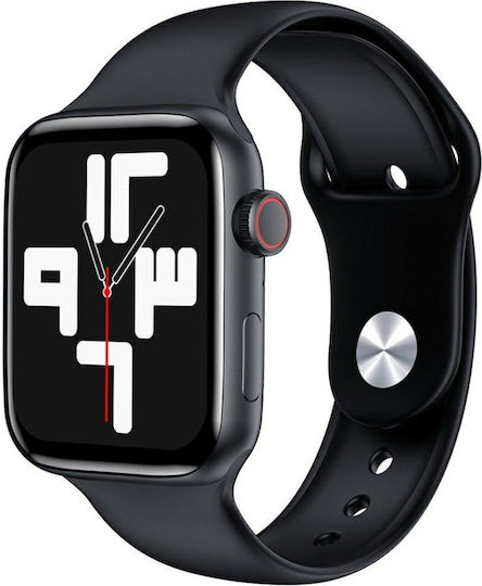 WearFit HW22 Pro Max 45mm Smartwatch with Heart Rate Monitor (Total Black)