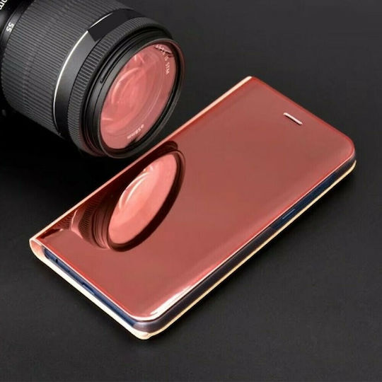 Hurtel Clear View Buchen Sie Kunststoff Rosa (Redmi 8)