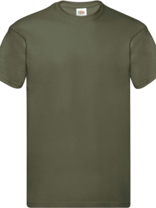 Fruit of the Loom Original T Men's Short Sleeve Promotional T-Shirt Classic Olive